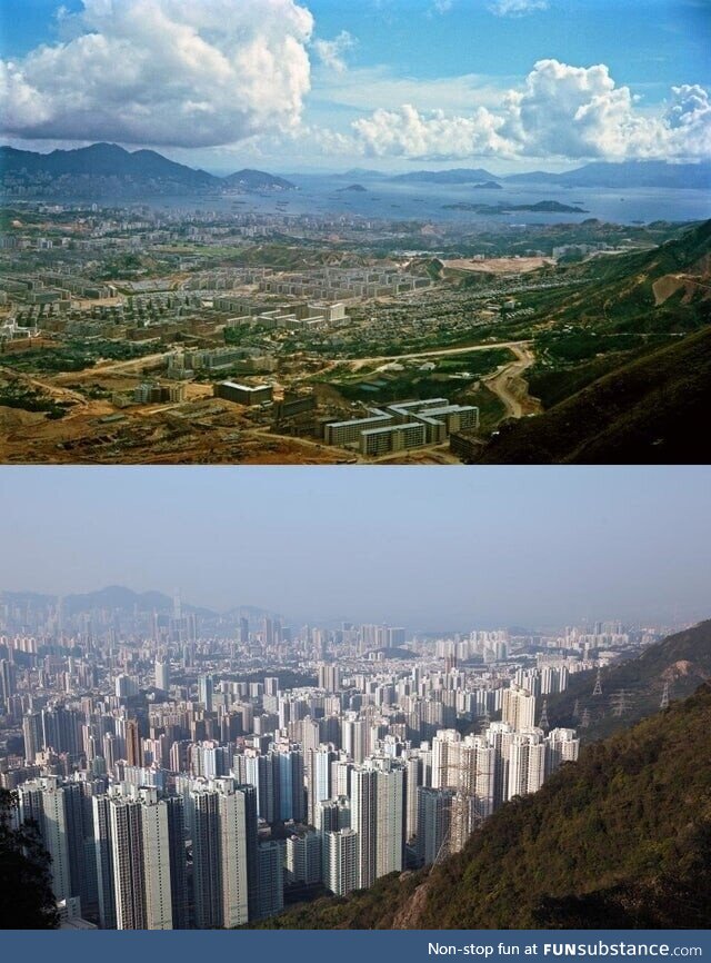 Hong Kong's Kowloon peninsula: 1964 vs. 2016