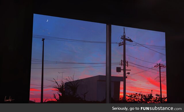 The sky looks so sweet