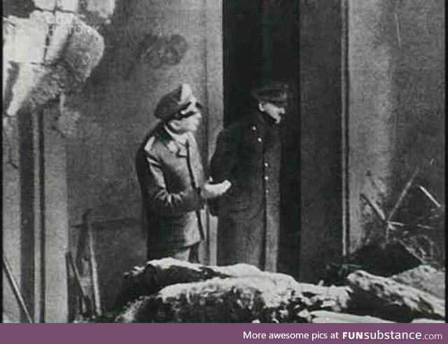 Last Pic of Adolf Hitler known (2 days before his suicide)