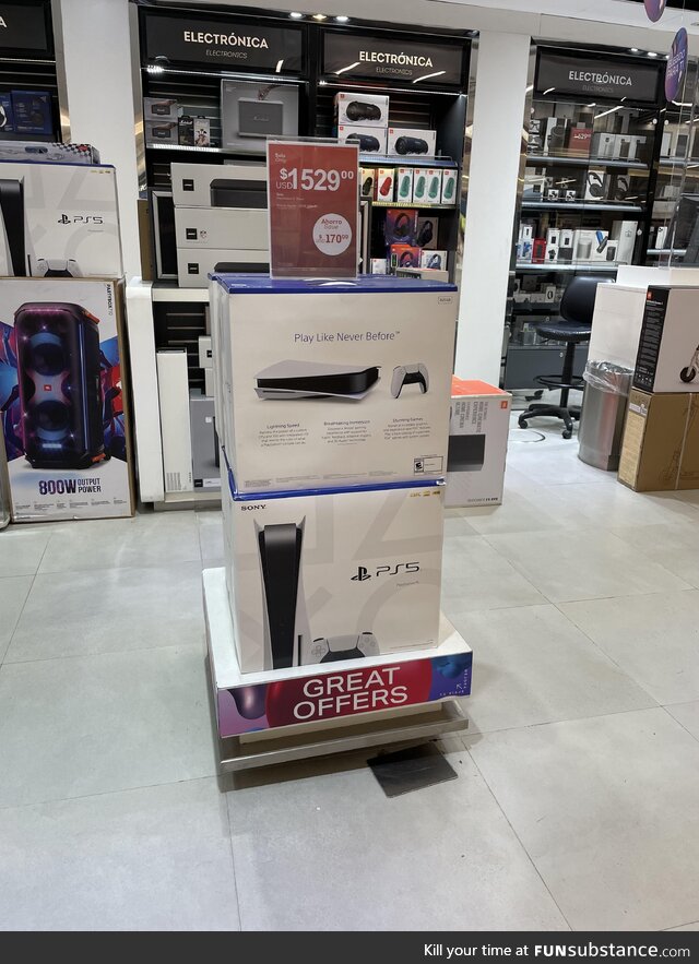 PS5 price at the duty free- Buenos Aires