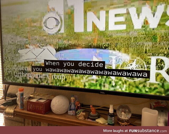 Subtitle writer had a stroke?