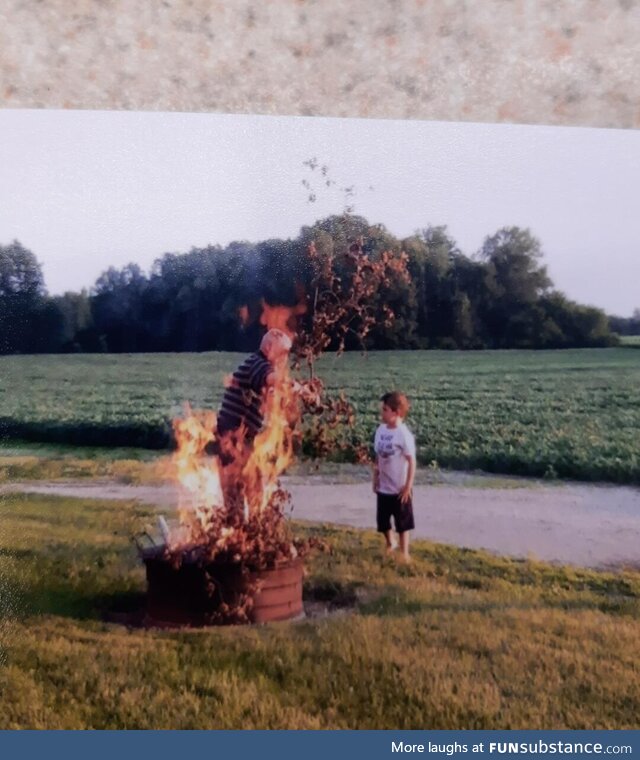 Little Timmy had had enough of grandpa taking his nose