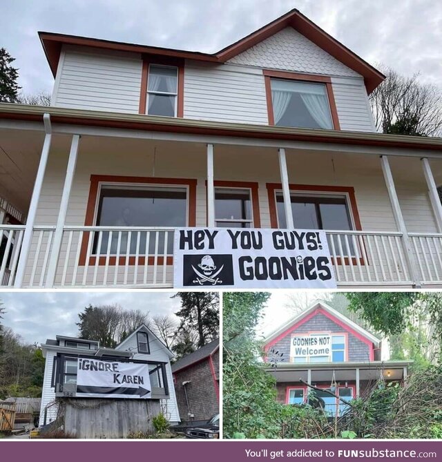 Somebody just bought the Goonies house in Astoria, Oregon, and wants fans to ignore the