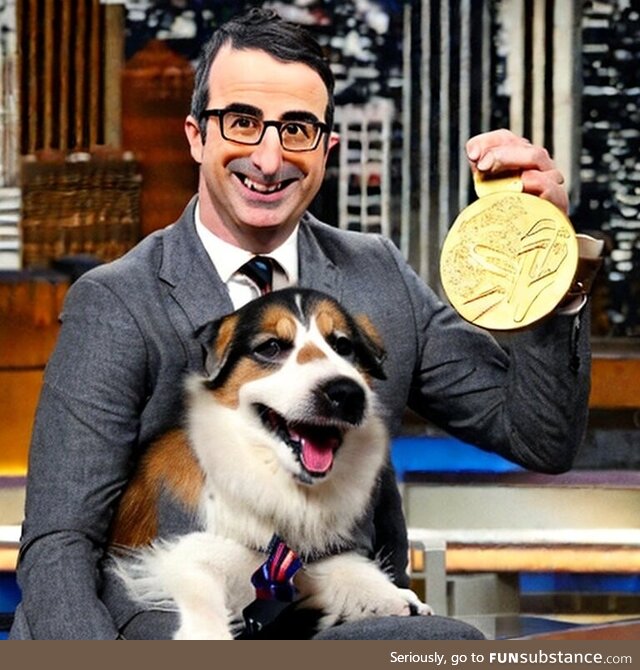 John Oliver has 43 gold awards to give out for pictures of your pets
