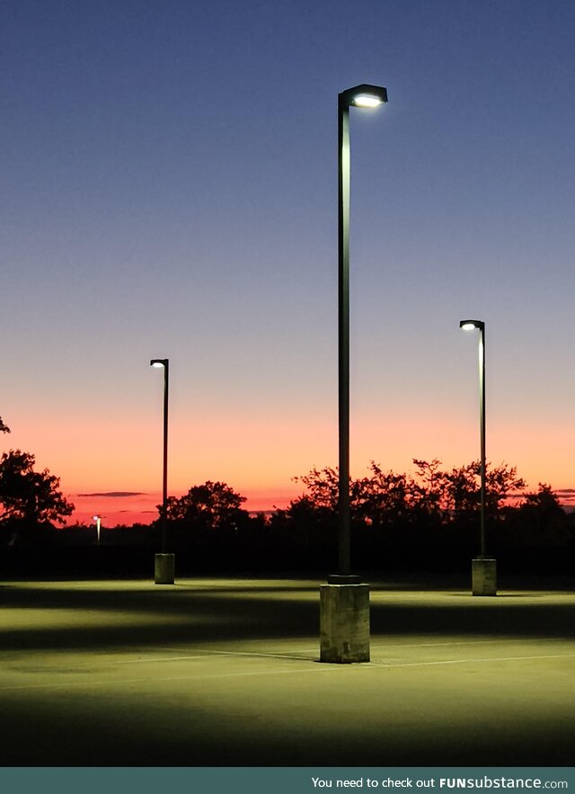 Last person to leave the parking deck this evening