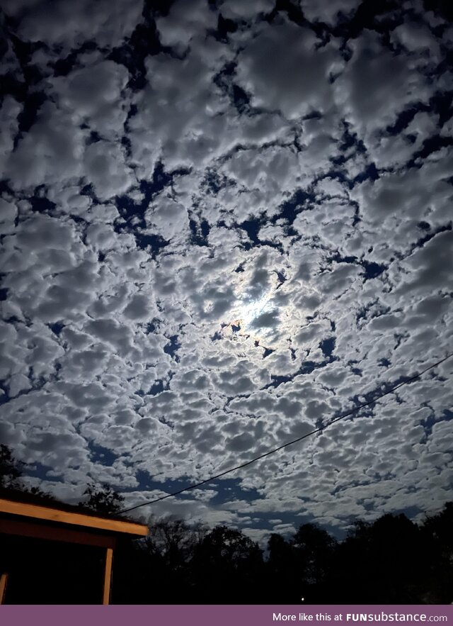 The sky over east Texas looked wicked the other night