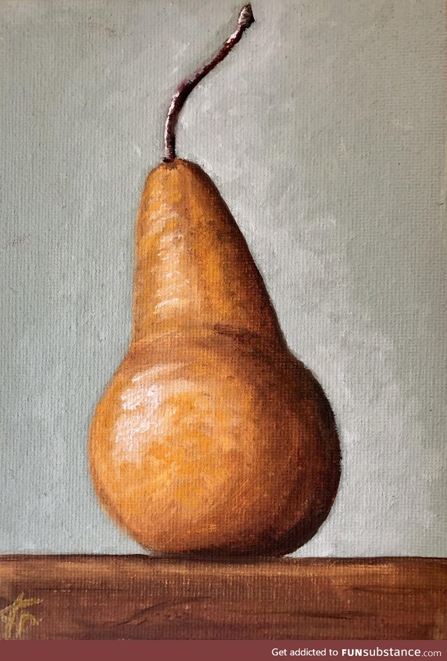 Painted a pear