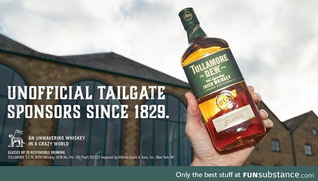 Greetings from Tullamore, the award winning whiskey from a town you’ve never heard of