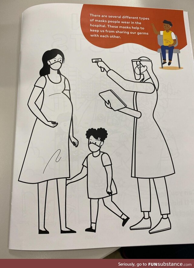 This hospitals coloring book for kids
