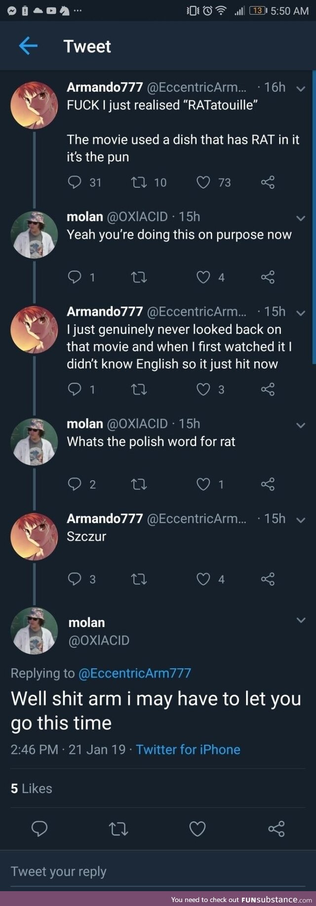 Fair enough