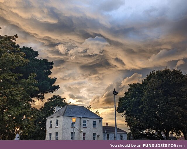 Stunning clouds following a storm in Guernsey