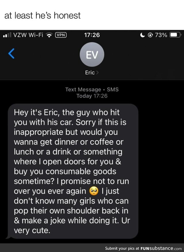 He hit on her twice