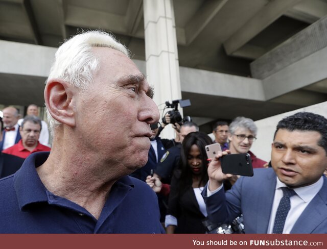 An undoctored photo of Roger Stone