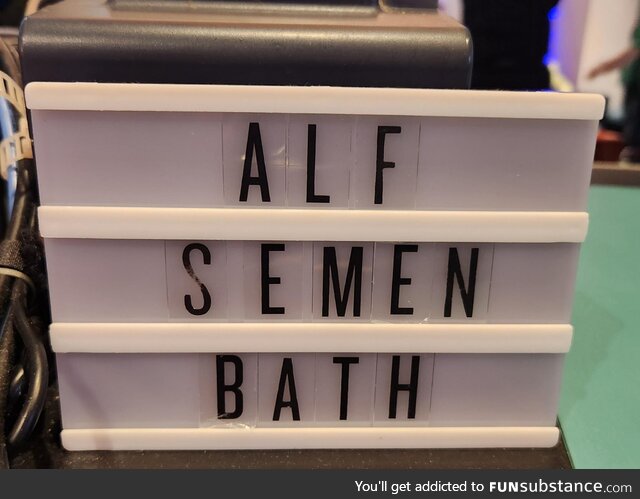 We have an ongoing contest to see who can make the best anagram out of whatever film is