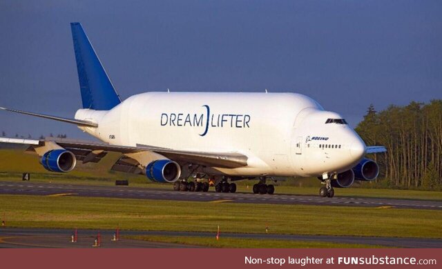 This plane looks like something touched its neck