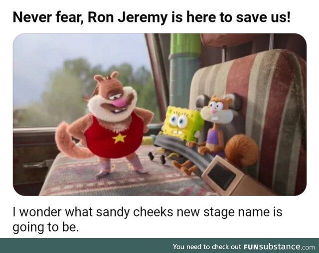 Sandy Cheeks already seems fine