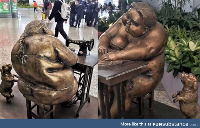 This controversial 'ugly' statue at an airport in China for 'damaging Chinese women's
