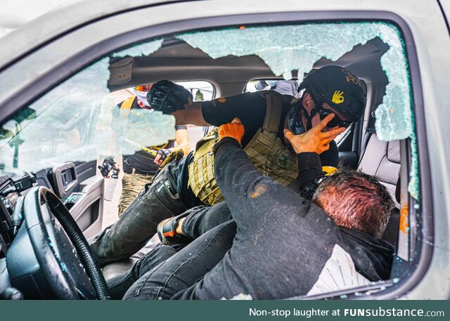 Proud Boys member attacks a truck driver