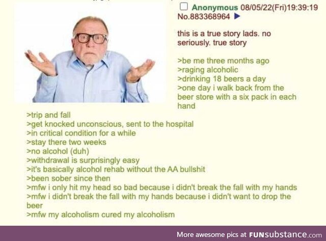 Anon was an alcoholic