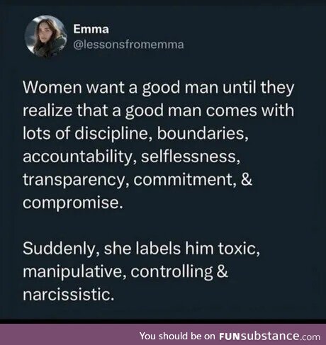Women is bad from a women point of view