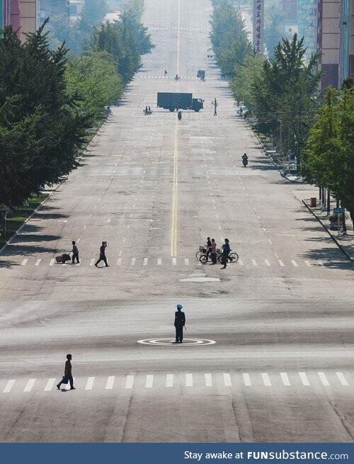 Rush hour in North Korea