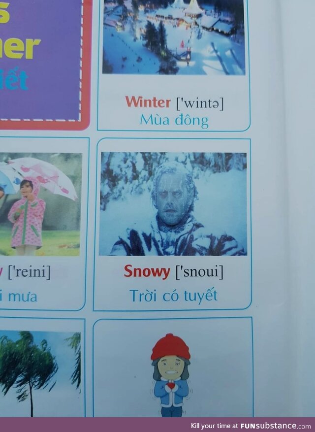 From an English book in Vietnam