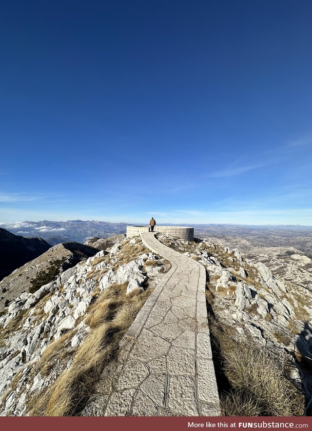 Incredible view from Lovcen National Park Montenegro