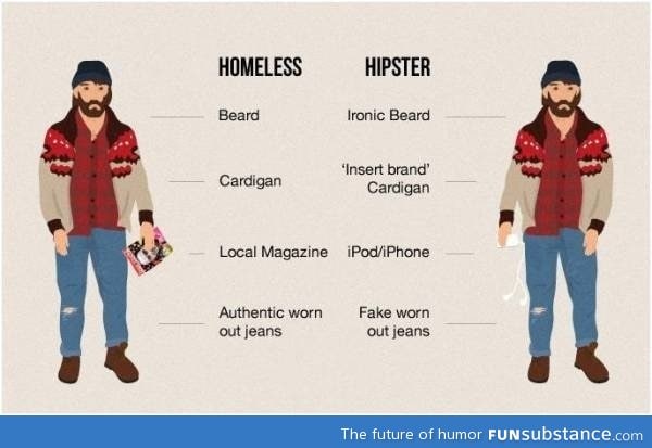 Homeless vs. Hipster