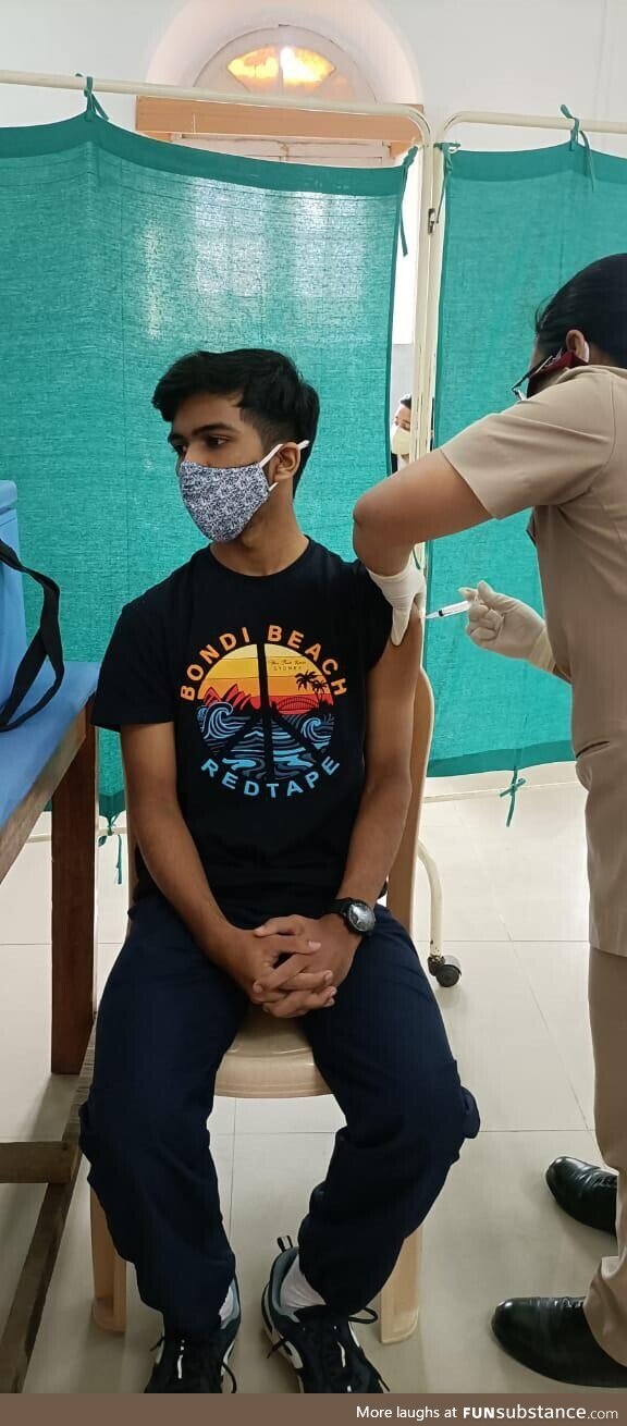16 and Vaxxed thanks to the Indian Army