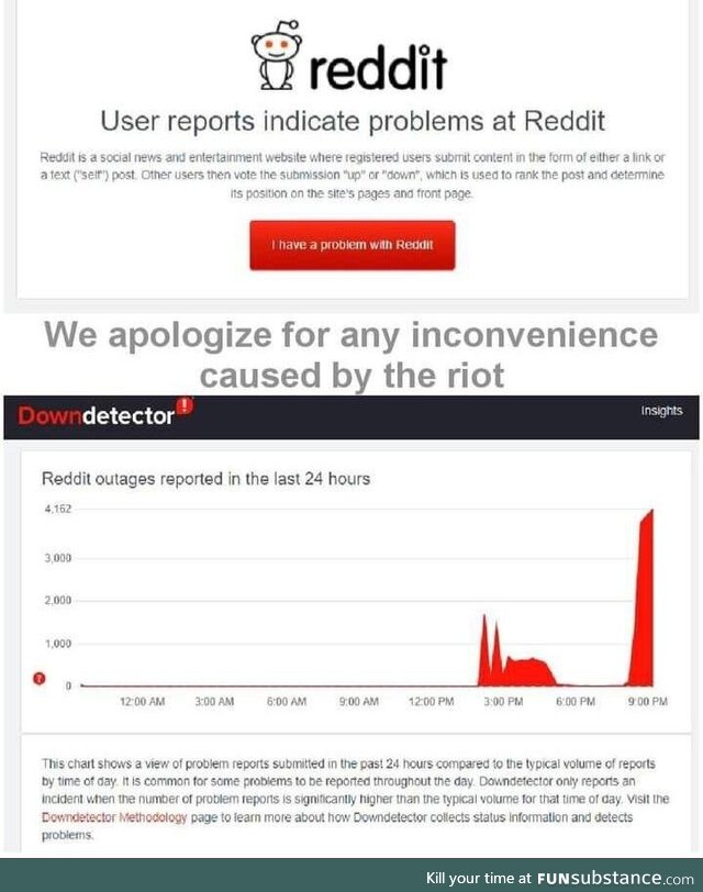 Regarding the recent outage