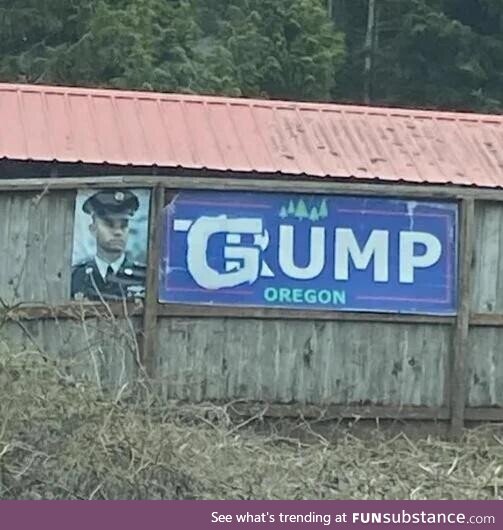 A modified sign in Oregon