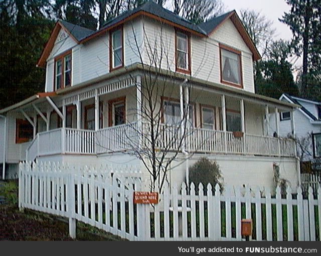 The house from goonies, taken on a 0.3 megapixel camera made by apple in the 90s…