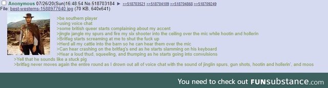 Southern Gamer Anon uses Voice Chat