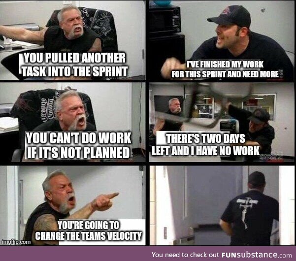 Gotta love being "Agile"
