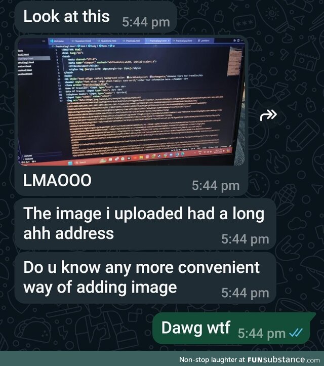 myFriendIsNewToHTML