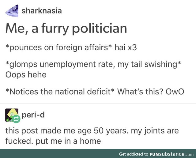 Couldn't help but notice your deficit from across the floor