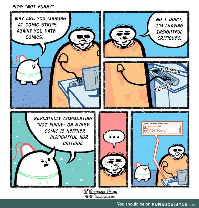 "not funny"