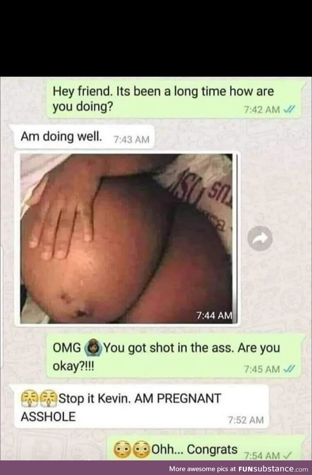 Shot in the ass!?