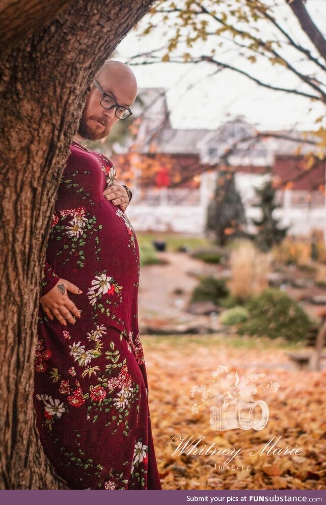 Our photographer had some interesting ideas for our maternity shoot
