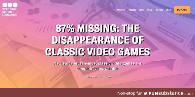 13% classic games are obtainable legally