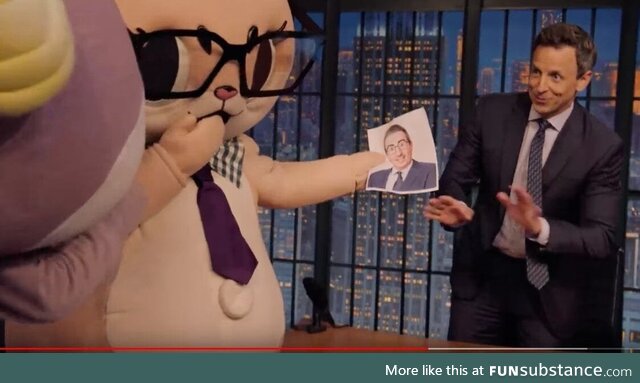 In the future, pictures of Sexy John Oliver will be used as currency