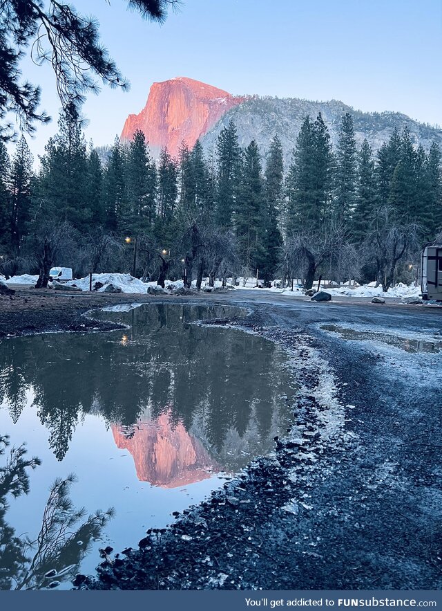 [OC] Half Dome from Curry Village
