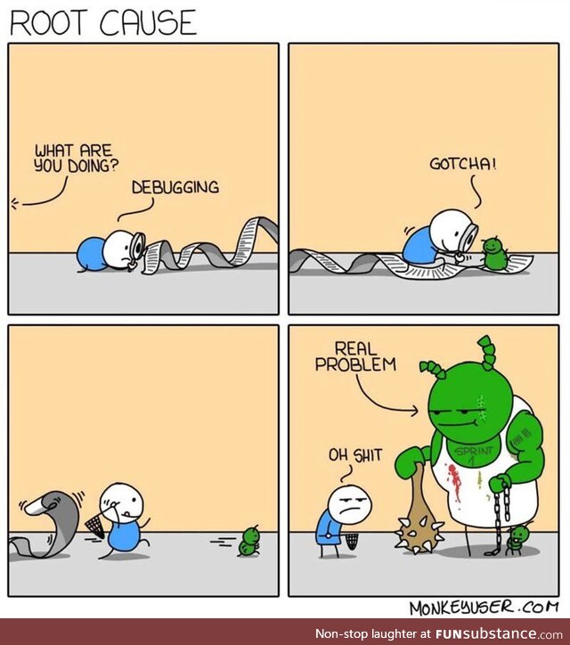 Cries in a corner…