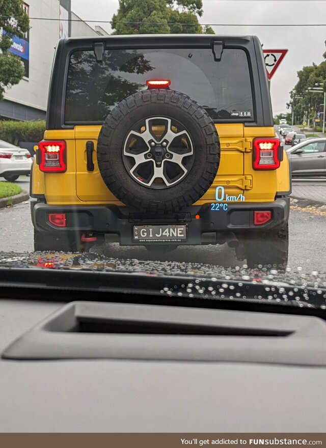 Of all the days to see this plate