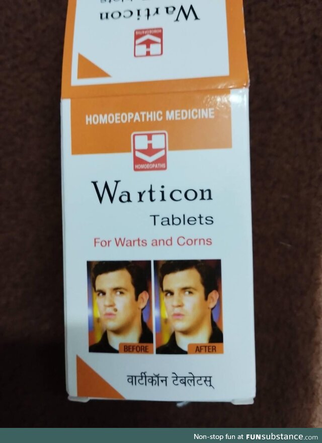 A tablet for warts