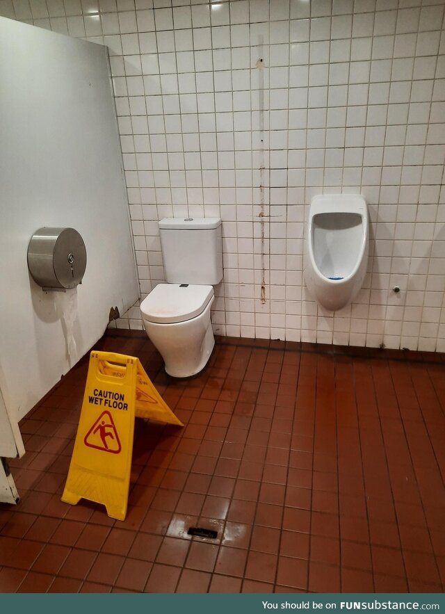 The wet floor is the least of their problems