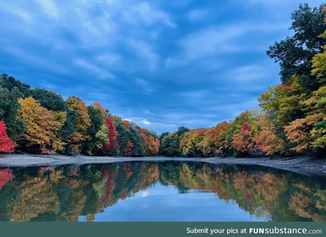 Fall foliage colors are popping here in the Midwest