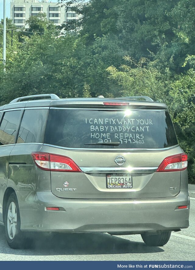This handy man advertisement