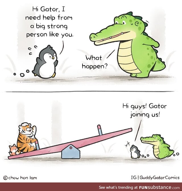 Buddy gator - help the little one