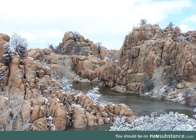Prescott, AZ after snow